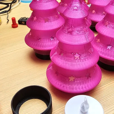 Cây thông Noel kèm LED Tealight (Weihnachtsbaum mit LED Teelicht)