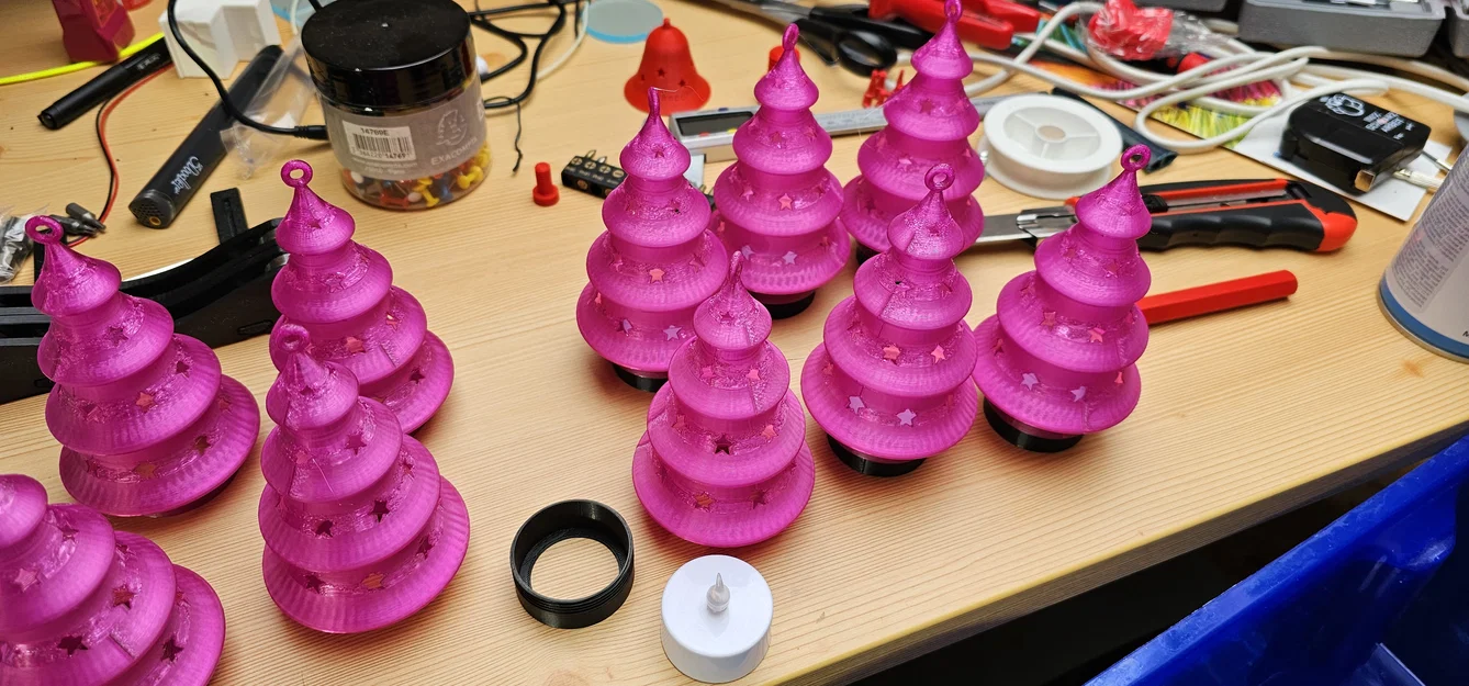 Cây thông Noel kèm LED Tealight (Weihnachtsbaum mit LED Teelicht) - Image 3