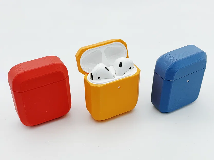 Vỏ AirPods 1/2 Cạnh Phẳng (Flat-Edged AirPods 1/2 Case) - Image 1