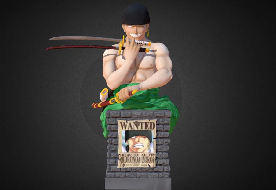 Mô hình 3D Roronoa Zoro One Piece cực đẹp cho fan anime - Image 1