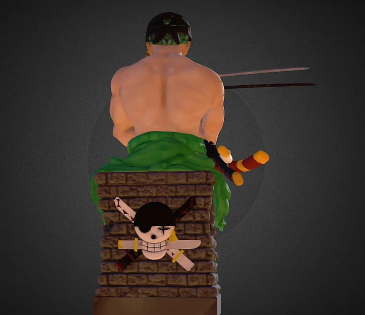 Mô hình 3D Roronoa Zoro One Piece cực đẹp cho fan anime - Image 2