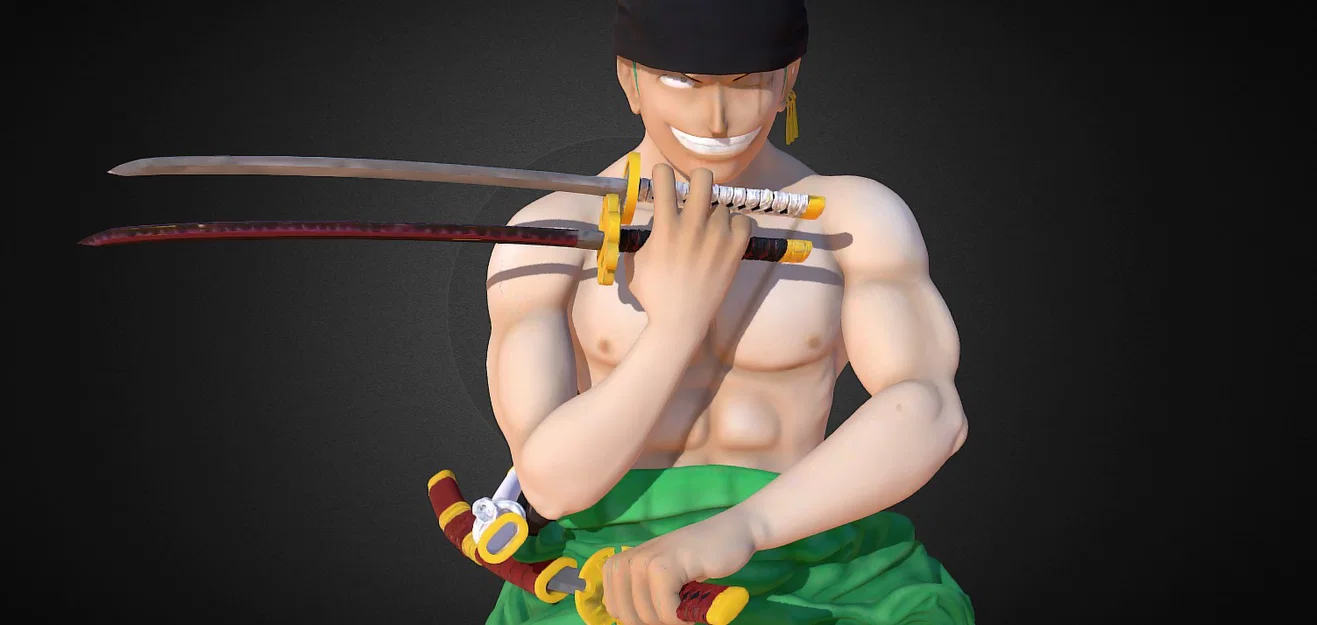 Mô hình 3D Roronoa Zoro One Piece cực đẹp cho fan anime - Image 3