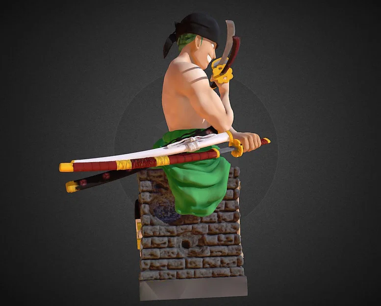 Mô hình 3D Roronoa Zoro One Piece cực đẹp cho fan anime - Image 4
