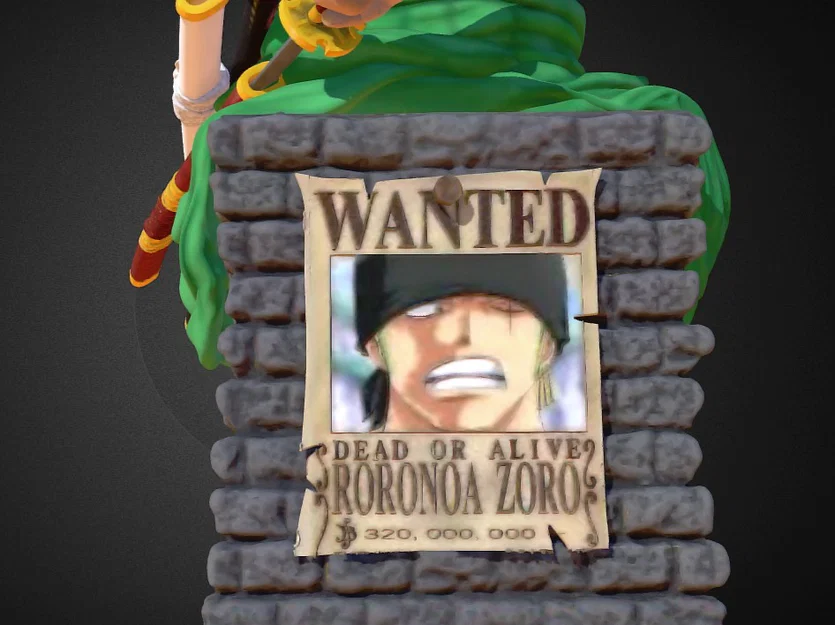 Mô hình 3D Roronoa Zoro One Piece cực đẹp cho fan anime - Image 5