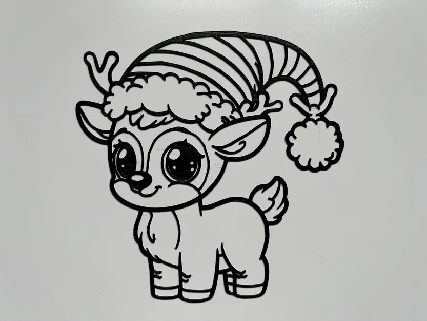 Tranh treo tường thú cưng dễ thương Giáng Sinh #2 - Image 1