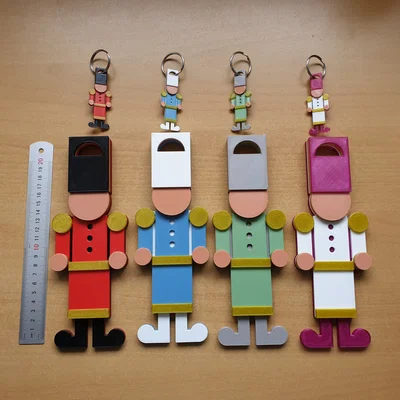 Nutcracker Christmas (Single extruder & MMU) – Lính chì Noel in nhiều màu