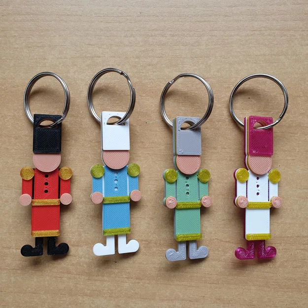 Nutcracker Christmas (Single extruder & MMU) – Lính chì Noel in nhiều màu - Image 2