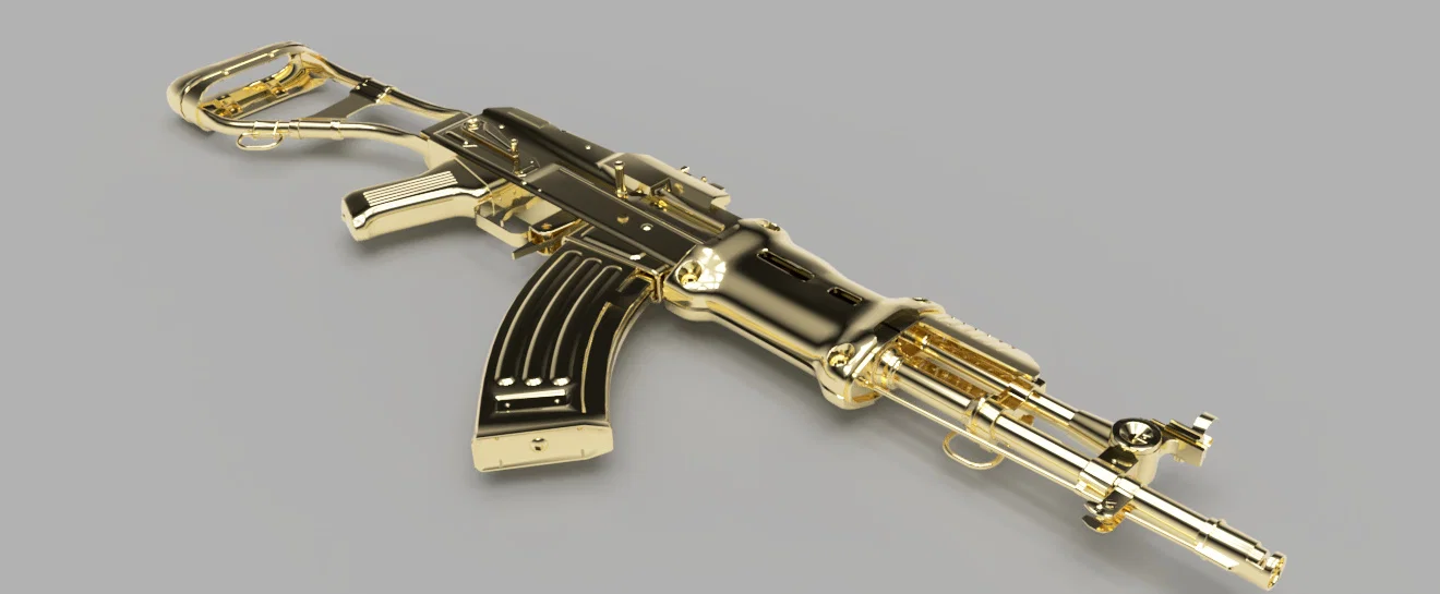 Fallout 3 (AK47) - Tách rất cơ bản từng part thành STL riêng - Image 1