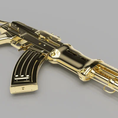 Fallout 3 (AK47) - Tách rất cơ bản từng part thành STL riêng