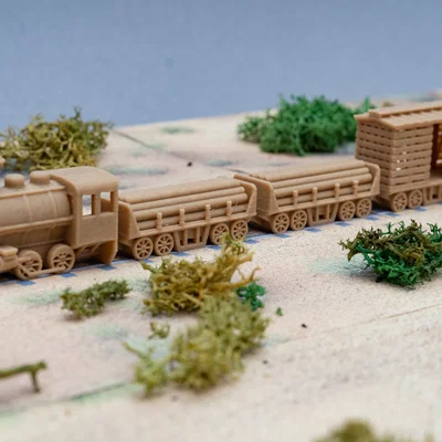 Đầu máy Saddle Tank tối giản (print in place)