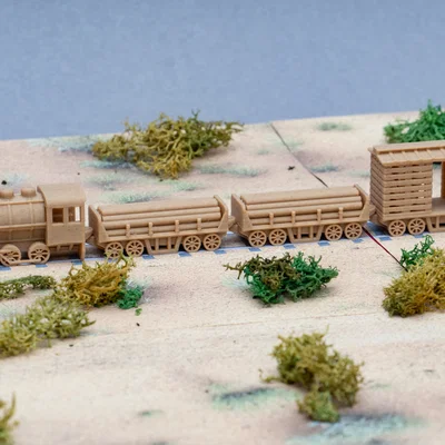 Đầu máy Saddle Tank tối giản (print in place)