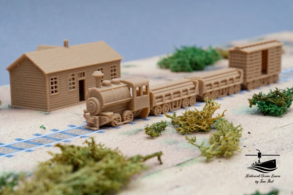 Đầu máy Saddle Tank tối giản (print in place) - Image 4