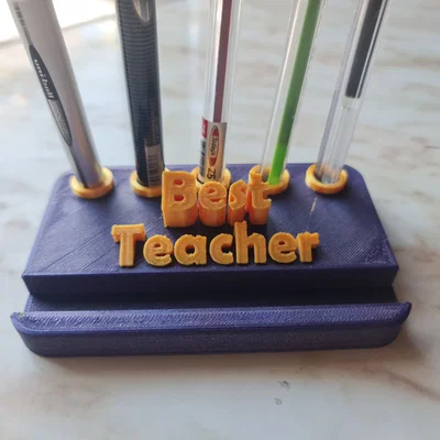 Giá cắm bút & đỡ điện thoại “Best Teacher”
