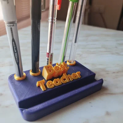Giá cắm bút & đỡ điện thoại “Best Teacher”