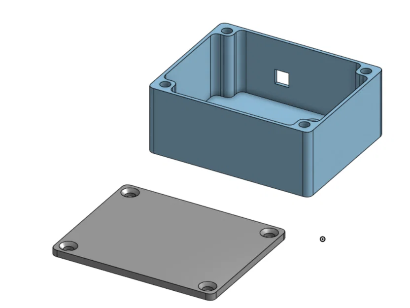 Hộp đựng linh kiện điện tử nhỏ gọn có nắp đậy (3D Print Model) - Image 1
