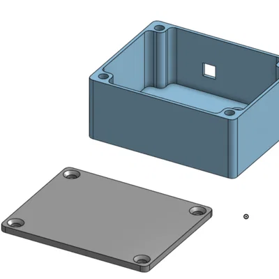 Hộp đựng linh kiện điện tử nhỏ gọn có nắp đậy (3D Print Model)
