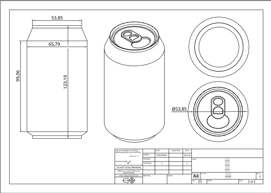 Mô hình lon nước ngọt (Soda can) kích thước thật file in 3D - Image 2