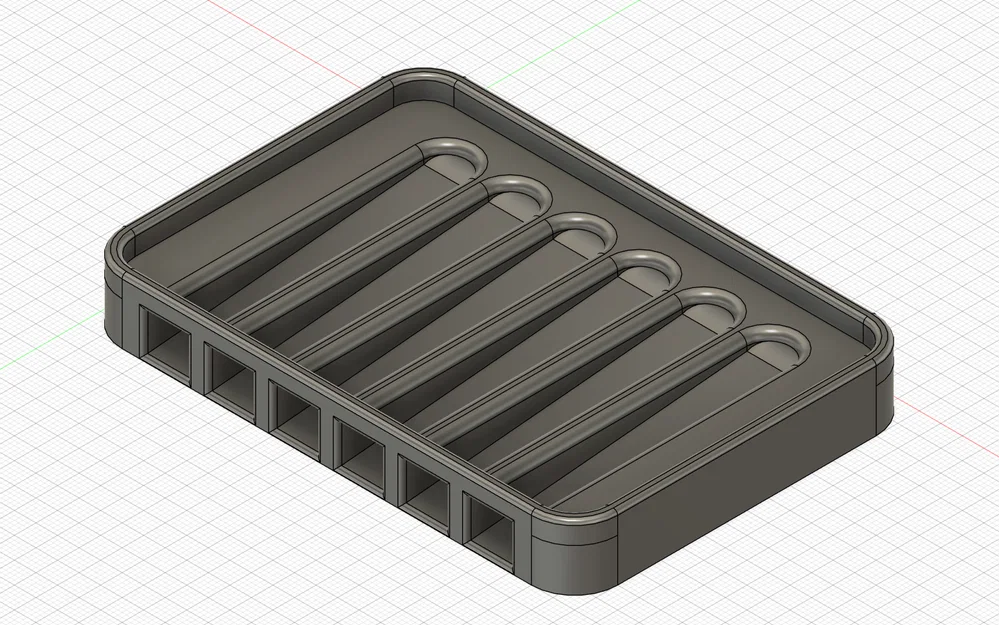 Kệ đựng xà phòng (Soap holder) in 3D thoát nước 115×80×15mm - Image 1