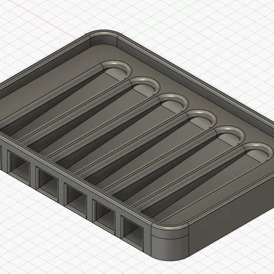 Kệ đựng xà phòng (Soap holder) in 3D thoát nước 115×80×15mm