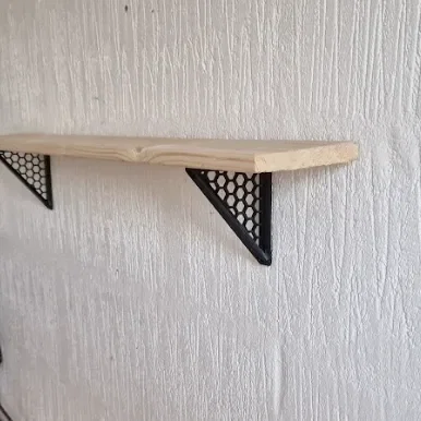 Ke đỡ kệ treo tường họa tiết lục giác (Hexagon Wall Mount) chắc chắn