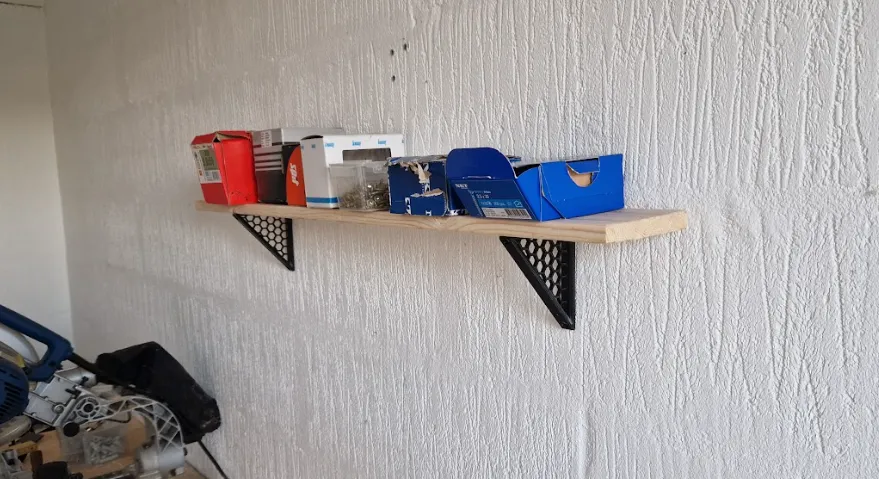 Ke đỡ kệ treo tường họa tiết lục giác (Hexagon Wall Mount) chắc chắn - Image 2