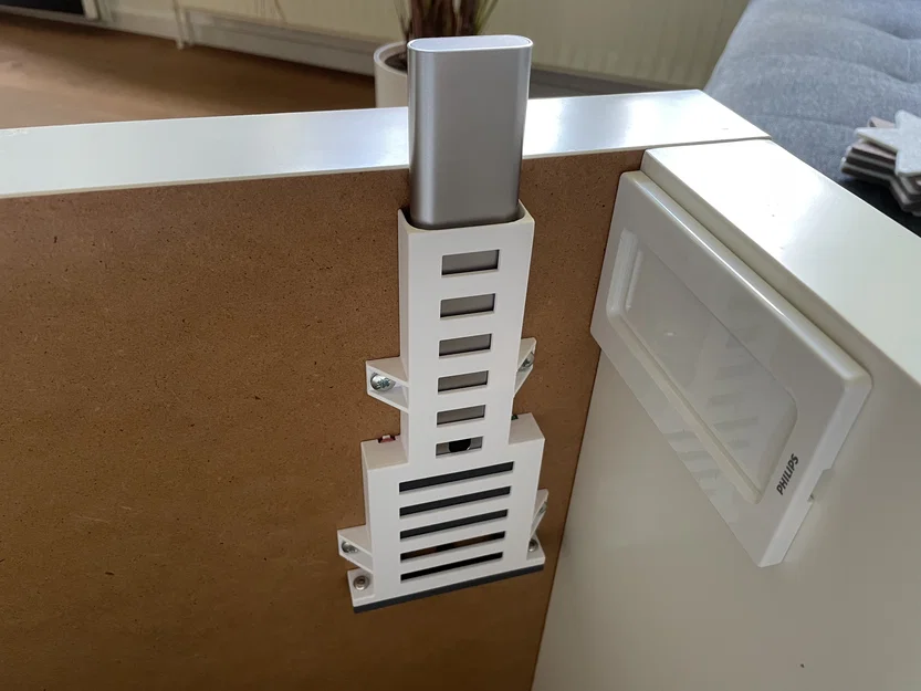 Ngàm nhấn-thả gắn dưới bàn cho remote Samsung Smart TV - Image 2