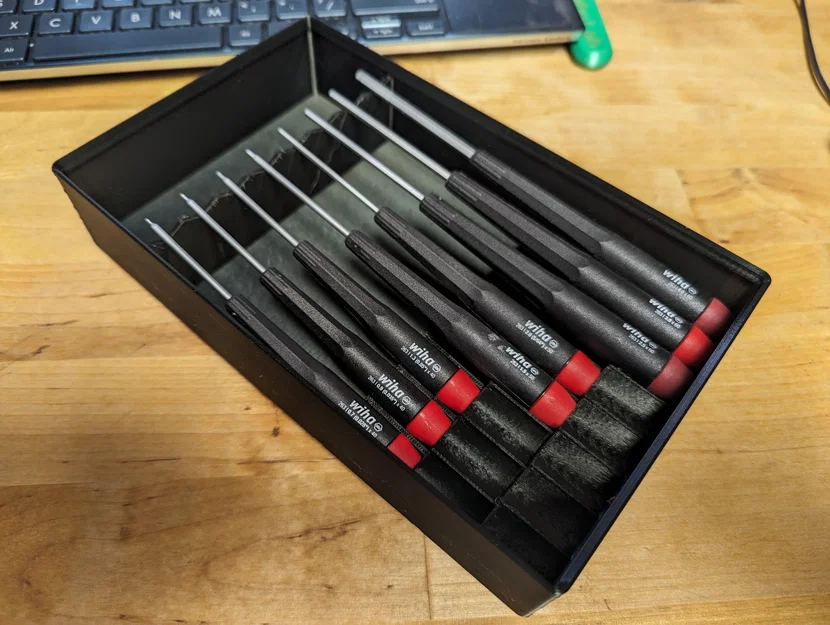 Khay Gridfinity đựng tua vít Wiha Precision (dễ lấy, grab & go) - Image 2