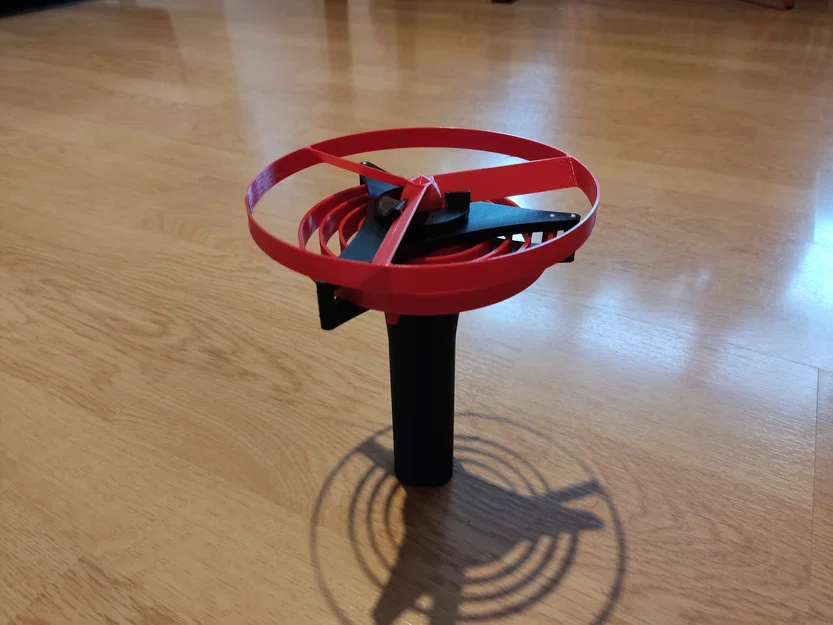 Bệ phóng cánh quạt dùng lò xo (Spring powered propeller launcher) - Image 1