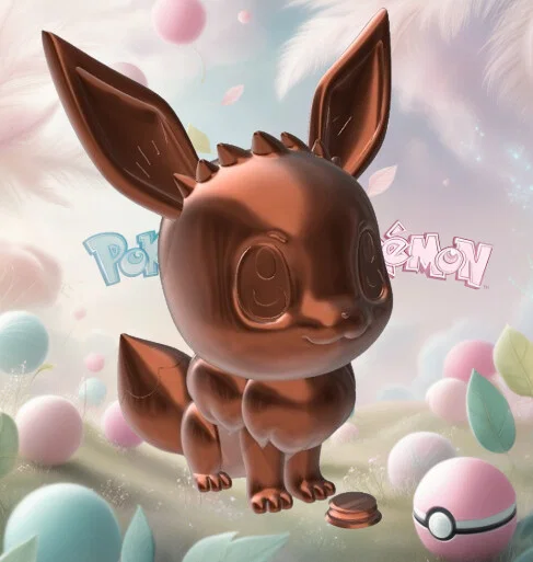 Mô hình heo đất Eevee Pokémon 3D - Đáng yêu và tiện lợi - Image 1