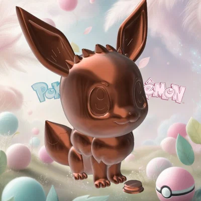 Mô hình heo đất Eevee Pokémon 3D - Đáng yêu và tiện lợi