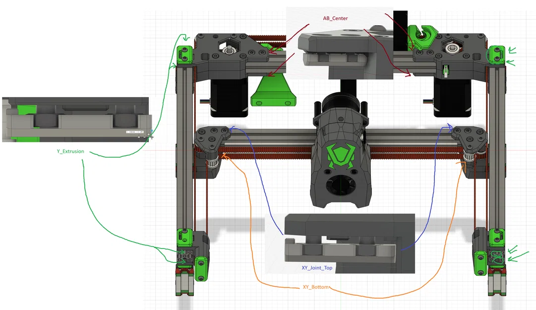 Bộ phận No Drop Nuts cố định gantry cho máy in 3D Micron R1 - Image 1