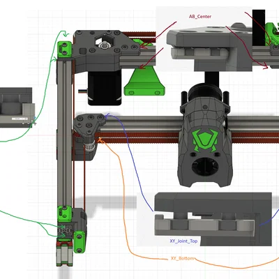 Bộ phận No Drop Nuts cố định gantry cho máy in 3D Micron R1