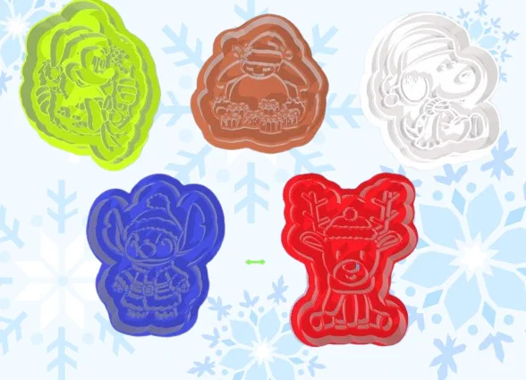 Bộ khuôn cắt bánh quy chủ đề Giáng sinh sáng tạo và độc đáo - Image 1