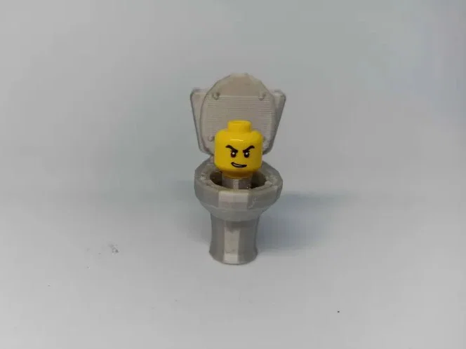 Mô hình 3D Skibidi Toilet kết hợp đầu Lego độc đáo - Image 2