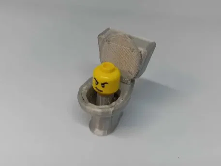 Mô hình 3D Skibidi Toilet kết hợp đầu Lego độc đáo - Image 3