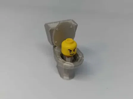 Mô hình 3D Skibidi Toilet kết hợp đầu Lego độc đáo - Image 4