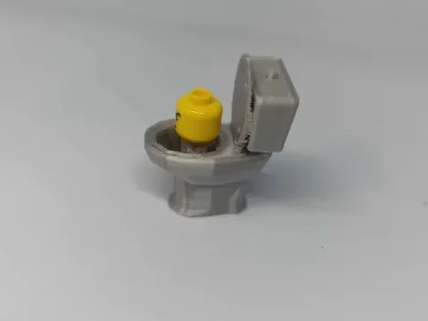 Mô hình 3D Skibidi Toilet kết hợp đầu Lego độc đáo - Image 5