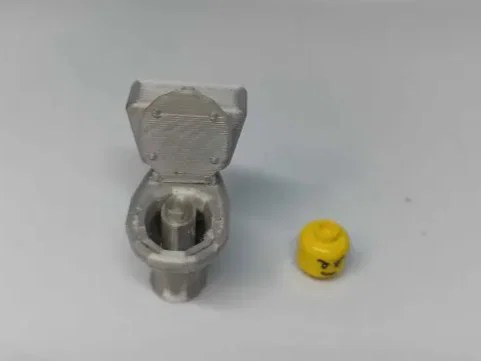 Mô hình 3D Skibidi Toilet kết hợp đầu Lego độc đáo - Image 7