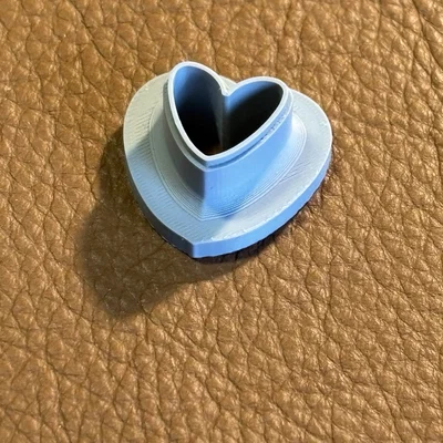 Khuôn cắt đất sét hình trái tim 10mm xinh xắn - File in 3D