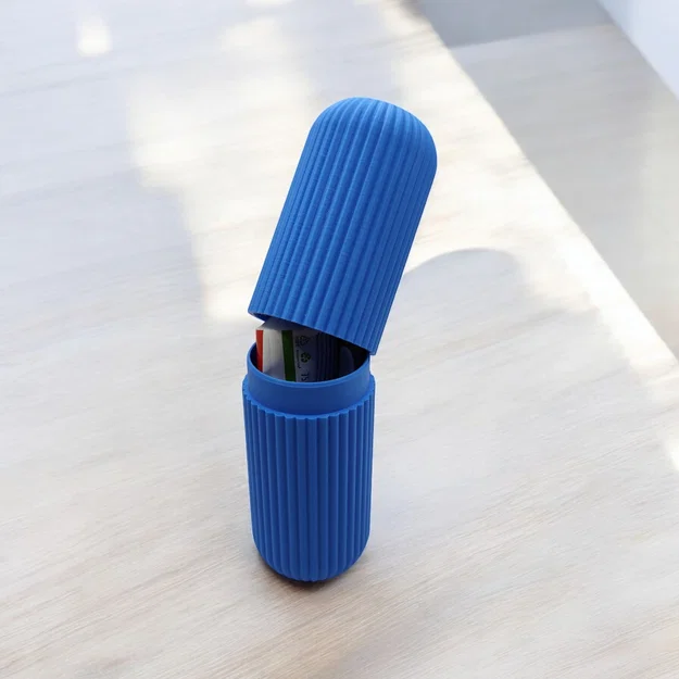 Hộp đựng du lịch bàn chải & kem đánh răng gân (Ribbed) - Image 3