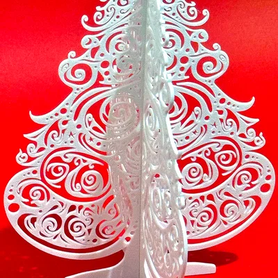 Cây thông Noel 2 mảnh dạng khe (Slotted 2 Piece Christmas Tree)