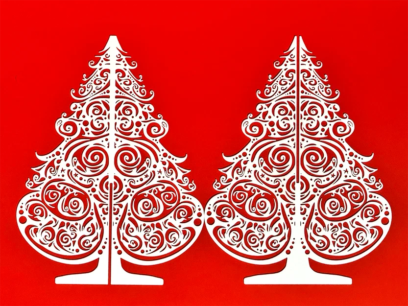 Cây thông Noel 2 mảnh dạng khe (Slotted 2 Piece Christmas Tree) - Image 5