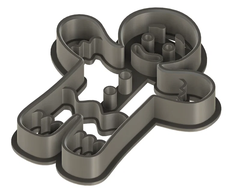 Khuôn cắt bánh quy hình người bánh gừng (Gingerbread Man) in 3D - Image 1