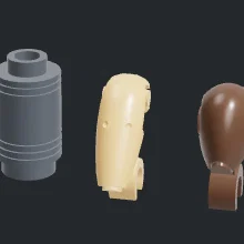 Mô hình 3D đầu các loại Droid Lego Star Wars (Battle Droid, IG-11)