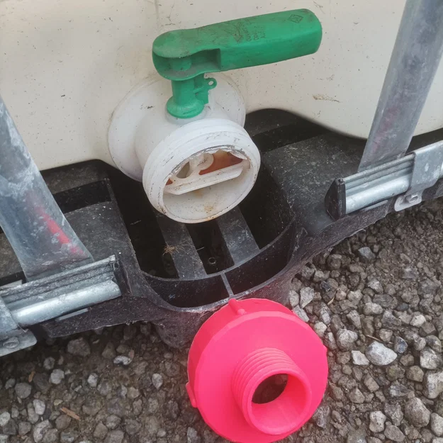 Adapter chuyển đổi đầu ra thùng chứa IBC 100x8 sang 60x6 - Image 2