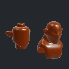 Mô hình đầu Orc tương thích Lego Lord Of The Rings in 3D
