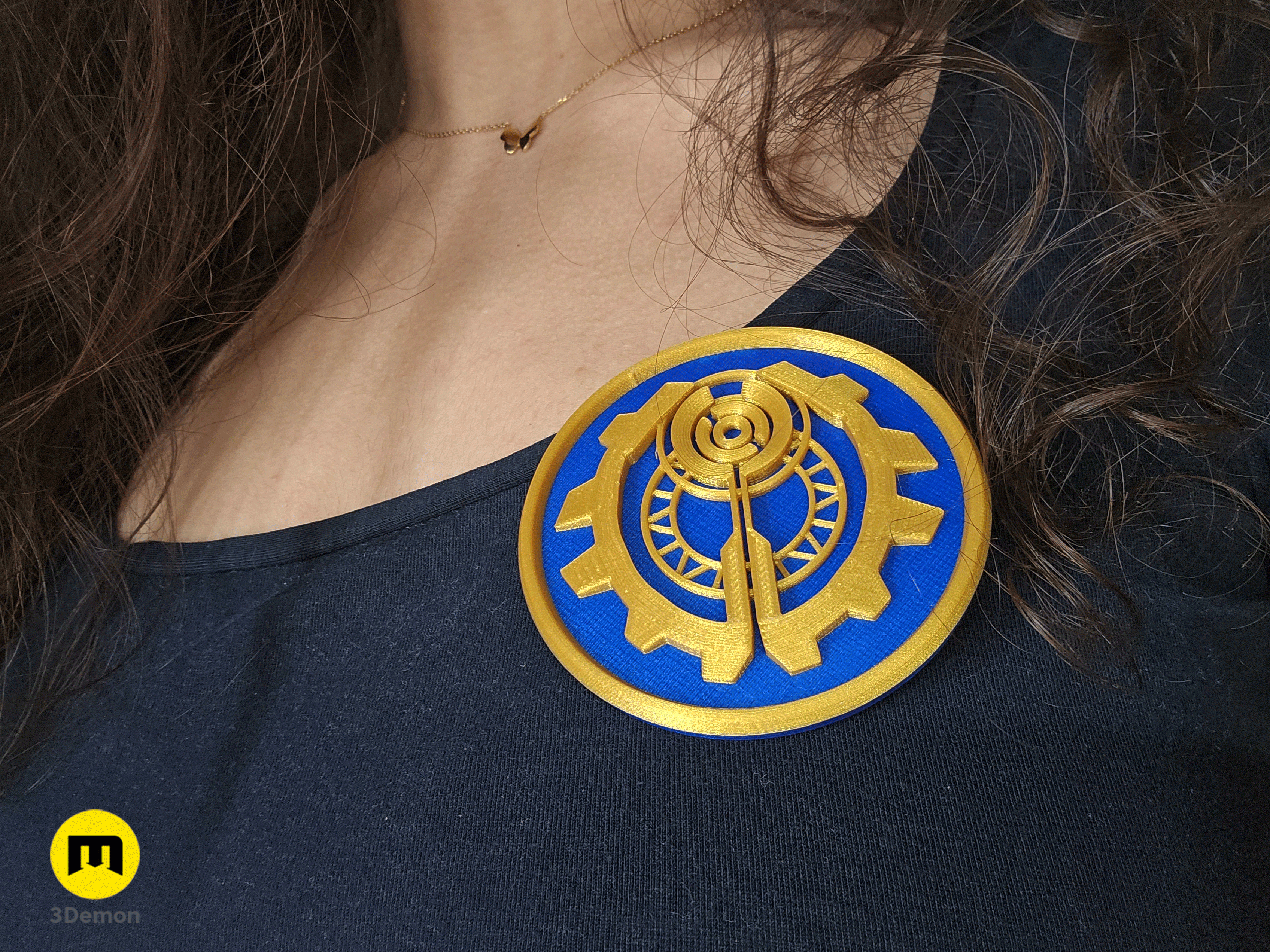 Huy hiệu Piltover Enforcer (Arcane) – Mẫu 3D in được - Image 1