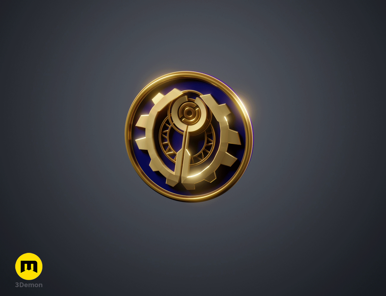 Huy hiệu Piltover Enforcer (Arcane) – Mẫu 3D in được - Image 4