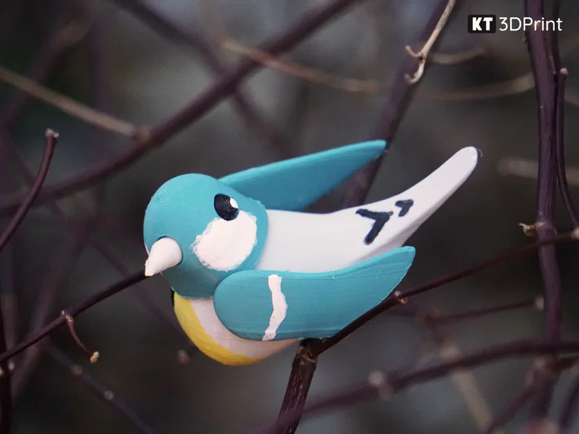 Tiny Tweeter – Chim nhỏ dễ thương, khớp cử động, in dễ - Image 2