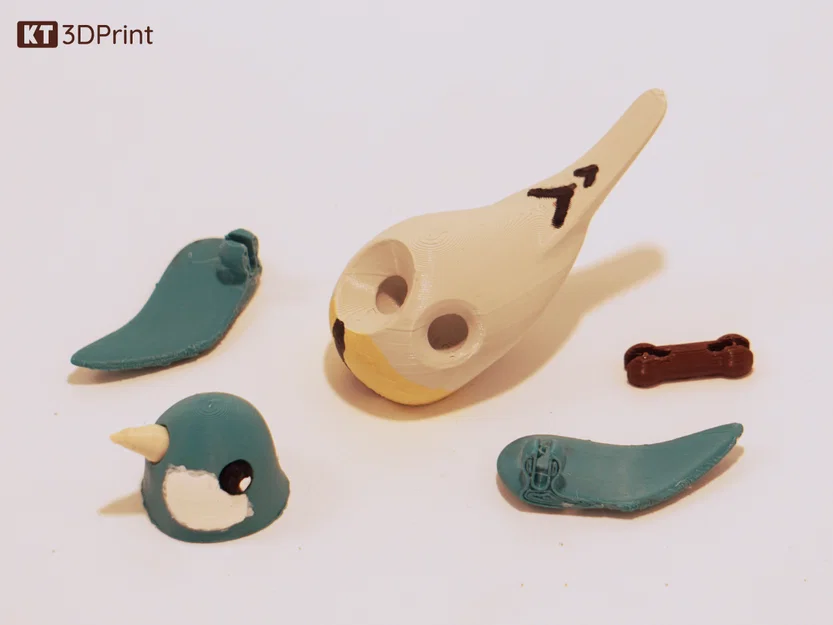 Tiny Tweeter – Chim nhỏ dễ thương, khớp cử động, in dễ - Image 8